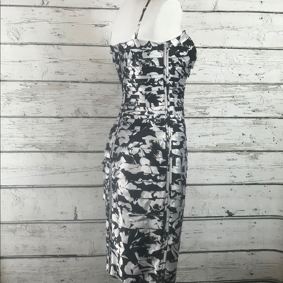 C6 White House Black Market  Bodycon Satin Dress 2 - Picture 3 of 7